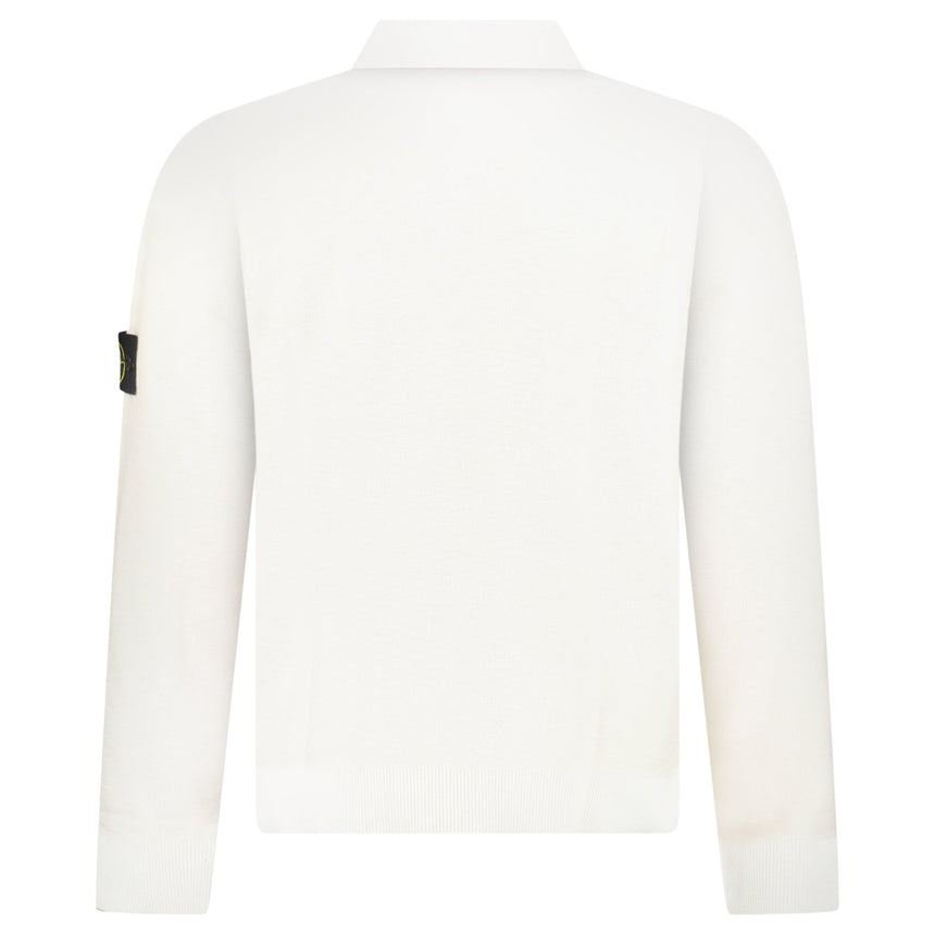 Stone Island Quarter Zip Knit Jumper in Ivory - Boinclo - Outlet Sale Under Retail