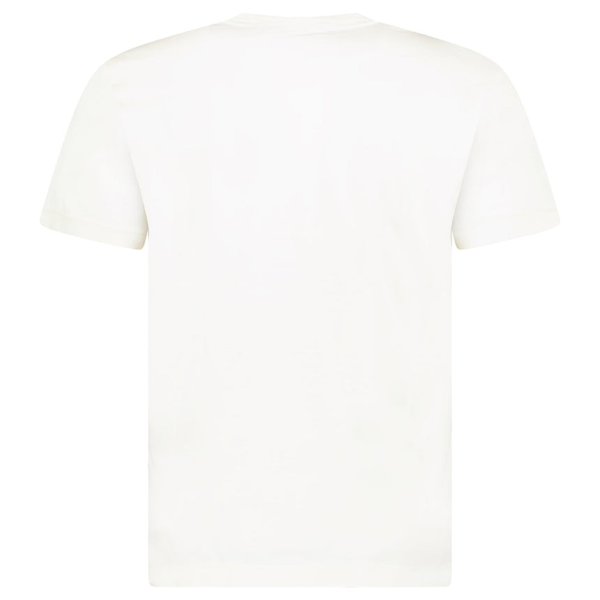 Stone Island Slim - Fit Short - Sleeve T-Shirt With Compass Patch Ivory - Boinclo - Outlet Sale Under Retail