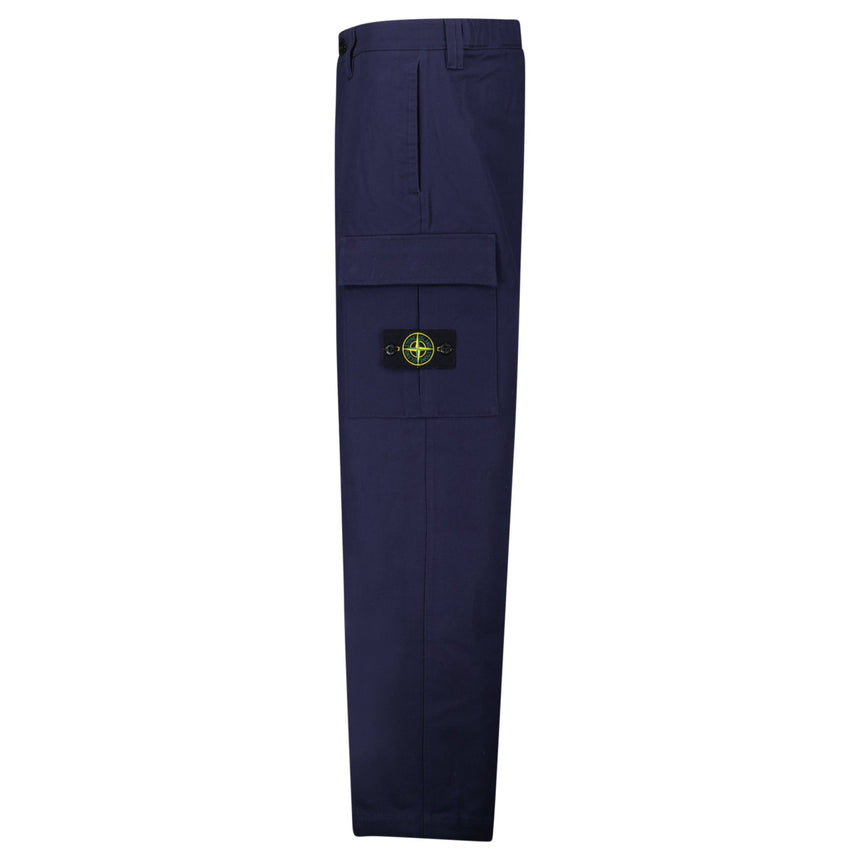 Stone Island Anama Cotton Cargo Trousers in Navy - Boinclo - Outlet Sale Under Retail
