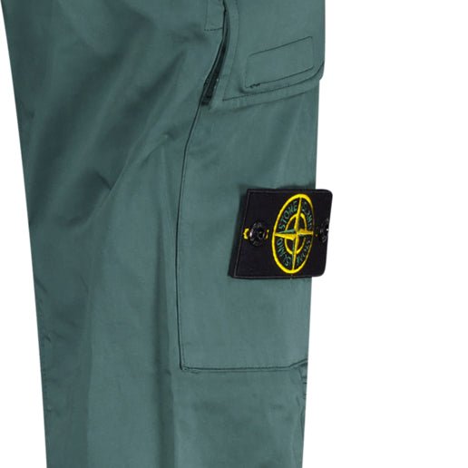 Stone Island Badge Cargo Cuffed Trousers Green - Boinclo - Outlet Sale Under Retail