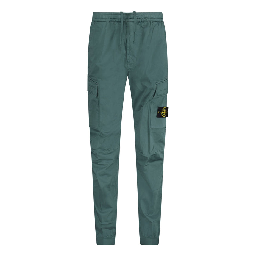 Stone Island Badge Cargo Cuffed Trousers Green - Boinclo - Outlet Sale Under Retail