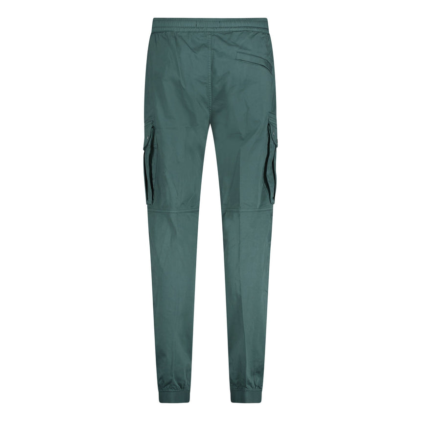 Stone Island Badge Cargo Cuffed Trousers Green - Boinclo - Outlet Sale Under Retail