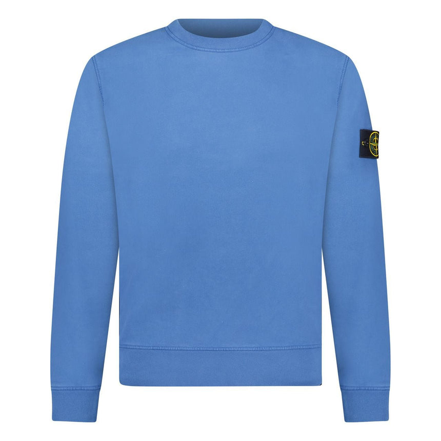Stone Island Badge Sweatshirt Blue - Boinclo - Outlet Sale Under Retail