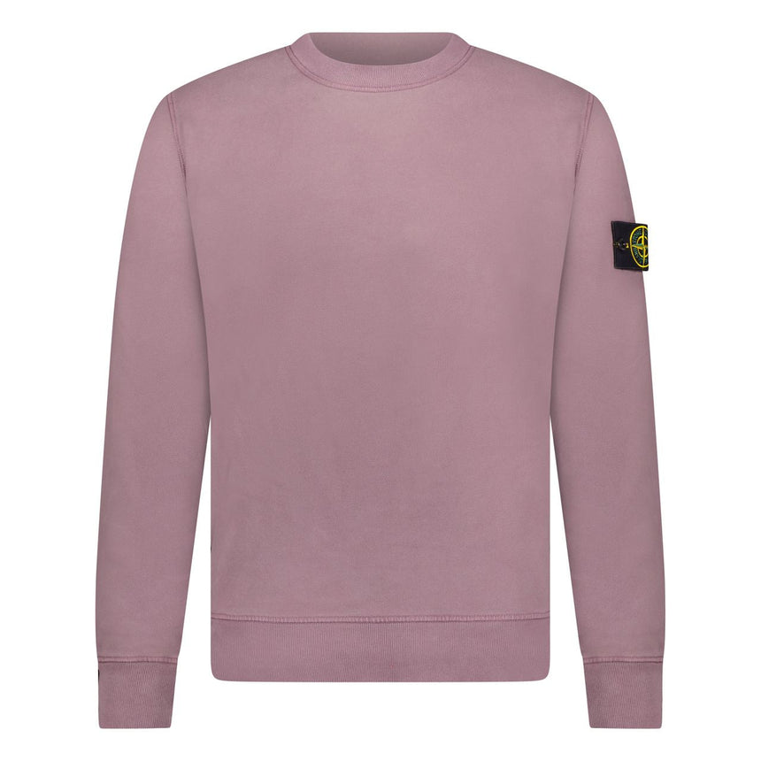 Stone Island Badge Sweatshirt Mauve - Boinclo - Outlet Sale Under Retail