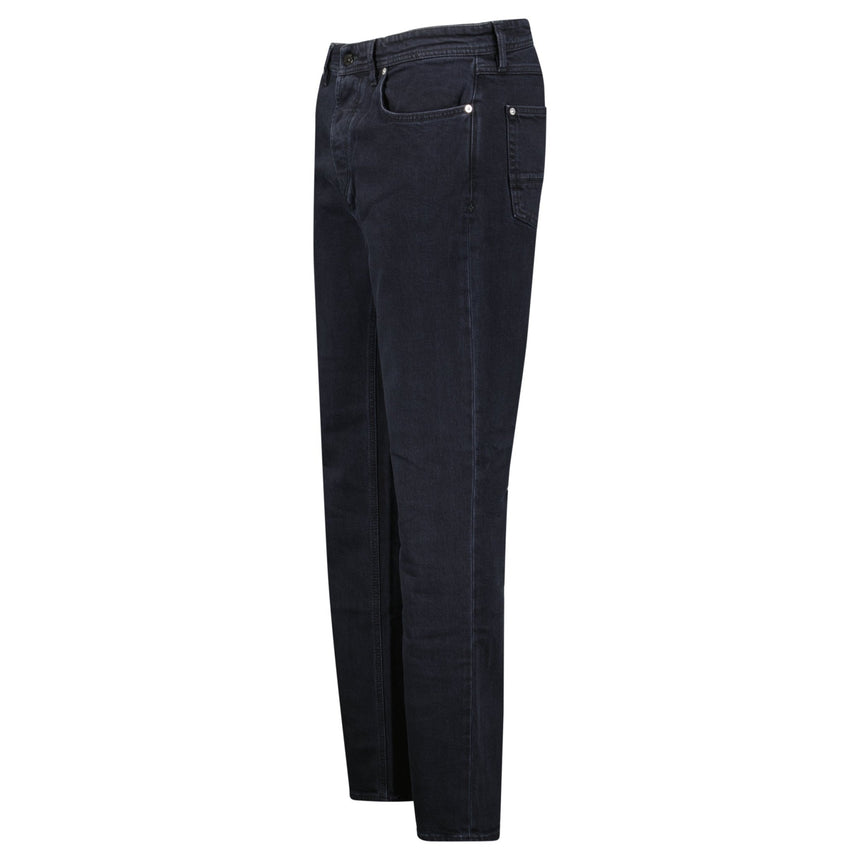 Stone Island Blue Rinsed Buttoned Indigo Denim Jeans Black - Boinclo - Outlet Sale Under Retail