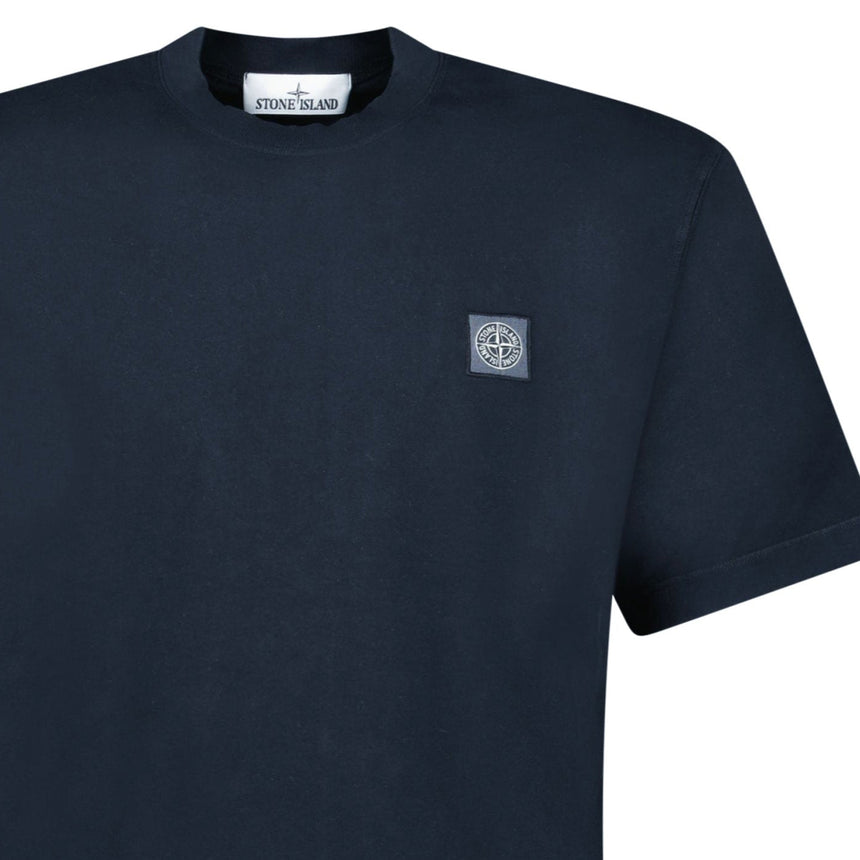 Stone Island Combed Organic Cotton Jersey T-Shirt in Navy - Boinclo - Outlet Sale Under Retail