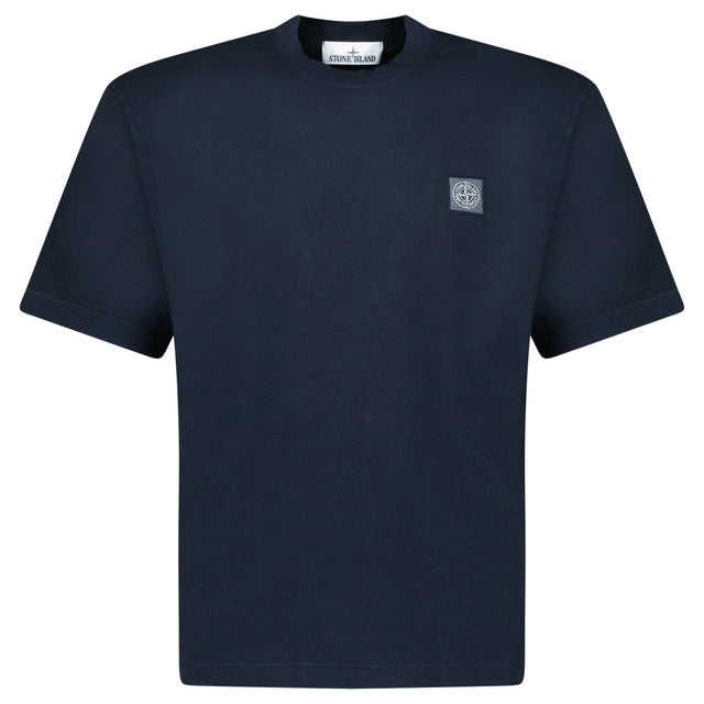 Stone Island Combed Organic Cotton Jersey T-Shirt in Navy - Boinclo - Outlet Sale Under Retail