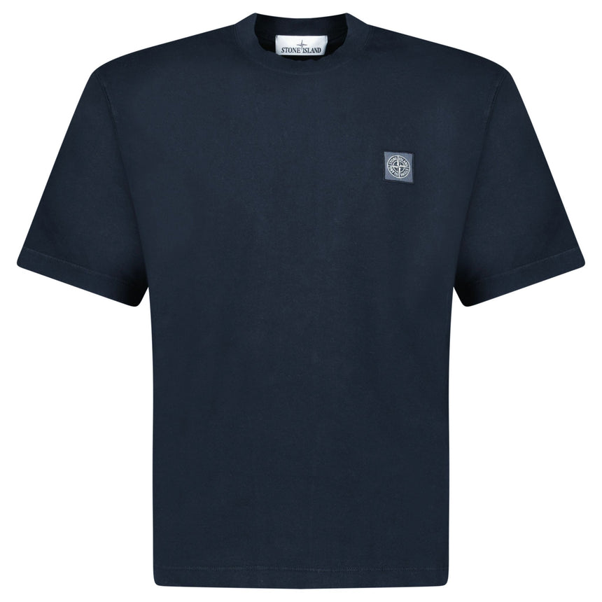 Stone Island Combed Organic Cotton Jersey T-Shirt in Navy - Boinclo - Outlet Sale Under Retail