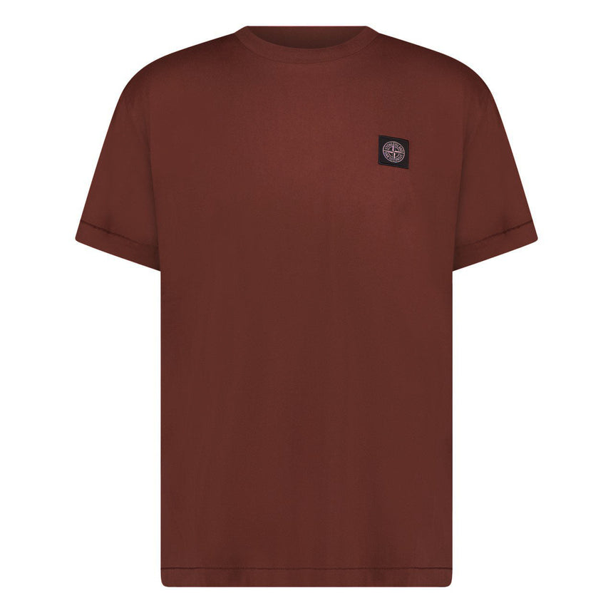 Stone Island Compass Logo T-Shirt Maroon - Boinclo - Outlet Sale Under Retail