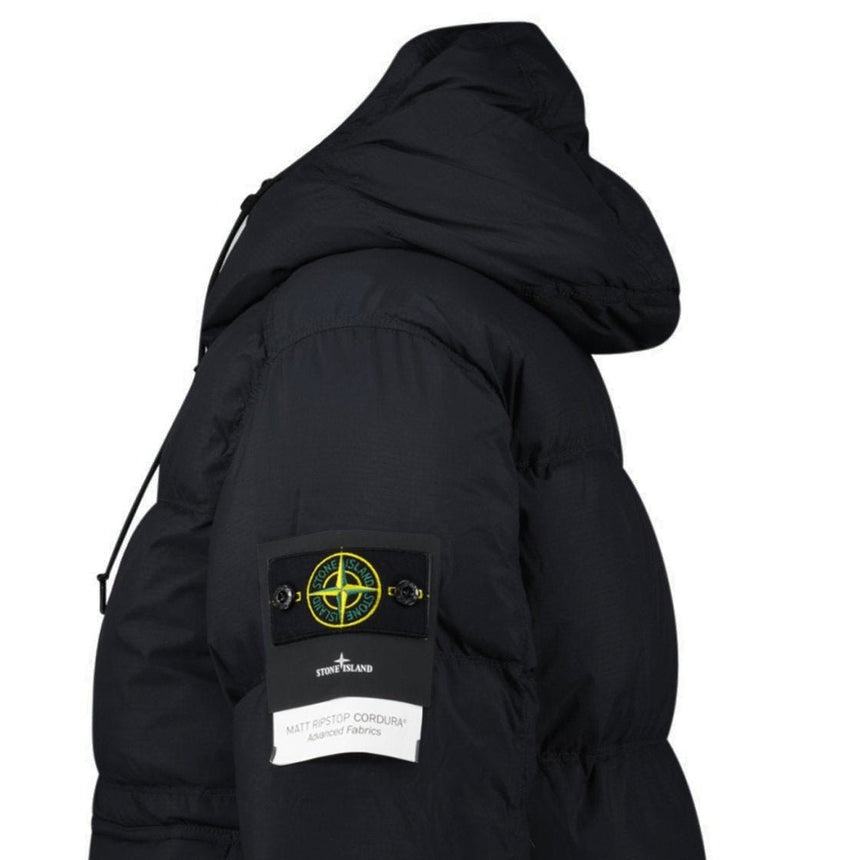 Stone Island Down Matte Ripstop Cordura® Advanced Fabric Parka in Black - Boinclo - Outlet Sale Under Retail