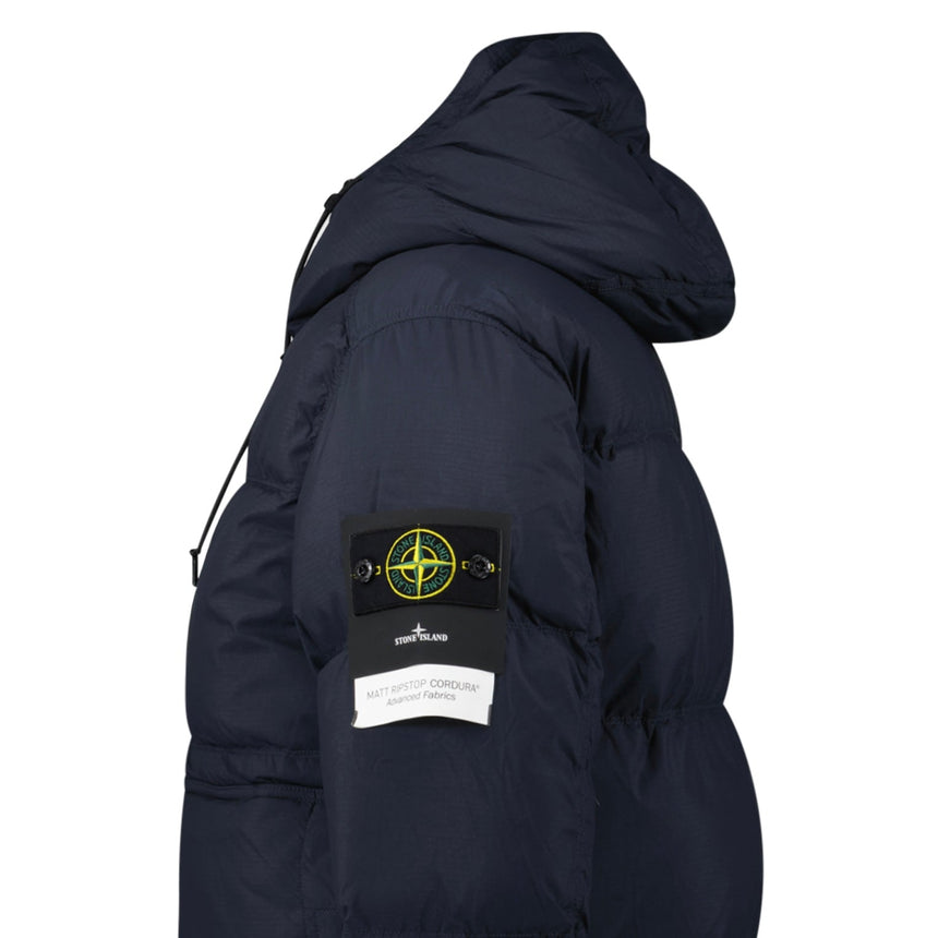 Stone Island Down Matte Ripstop Cordura® Advanced Fabric Parka in Navy - Boinclo - Outlet Sale Under Retail