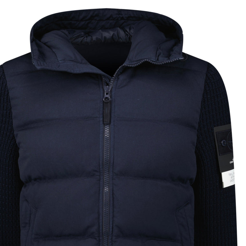 Stone Island Ghost Padded Twill - Wool Jacket in Navy - Boinclo - Outlet Sale Under Retail