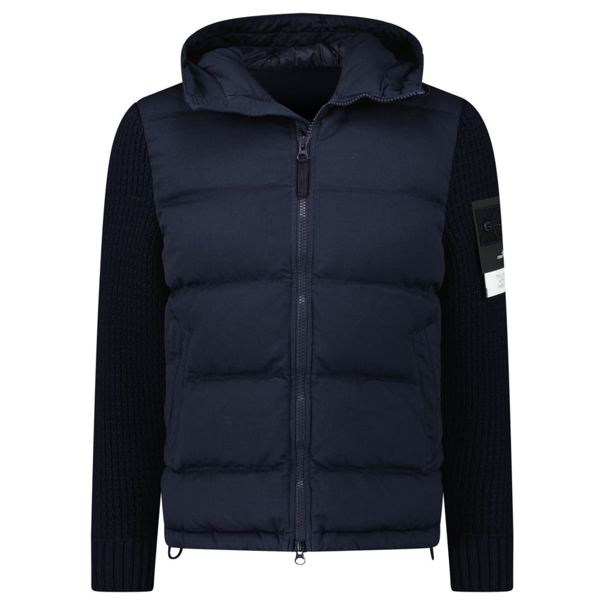Stone Island Ghost Padded Twill - Wool Jacket in Navy - Boinclo - Outlet Sale Under Retail