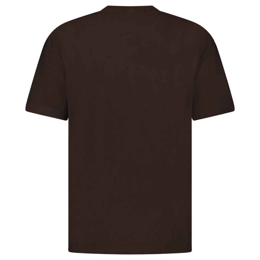 Stone Island Ghost Slim Fit T-Shirt in Cotton Jersey in Dark Brown - Boinclo - Outlet Sale Under Retail