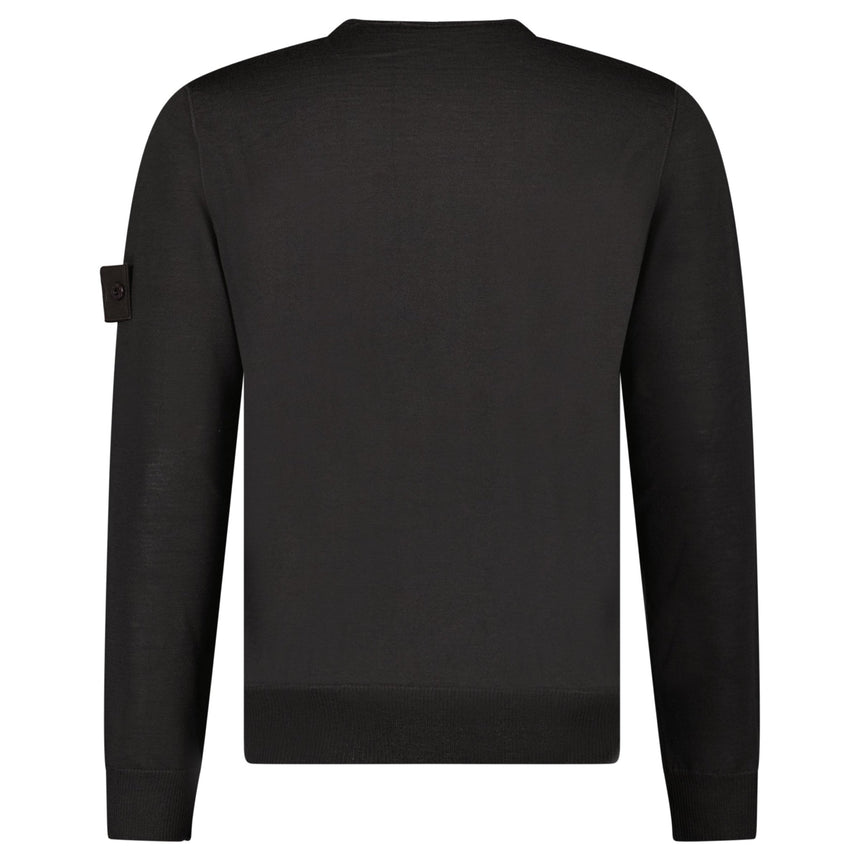 Stone Island Ghost Wool Crew Neck Jumper Dark Brown - Boinclo - Outlet Sale Under Retail