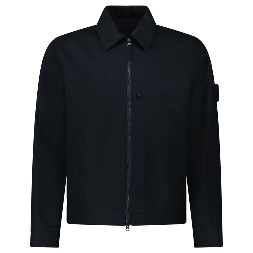 Stone Island Ghost Zip - Up Overshirt in Navy - Boinclo - Outlet Sale Under Retail