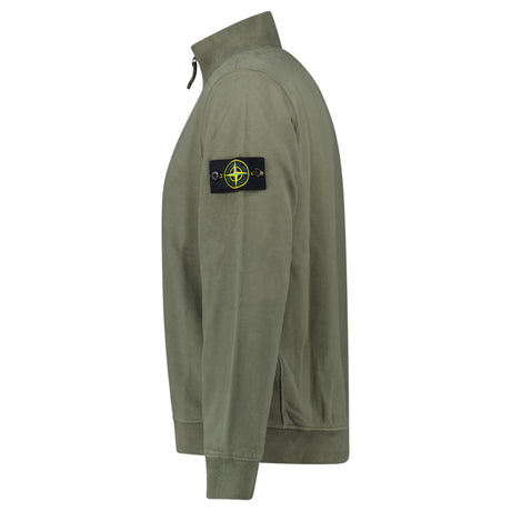 Stone Island Half - Zip Sweatshirt in Military Green - Boinclo - Outlet Sale Under Retail