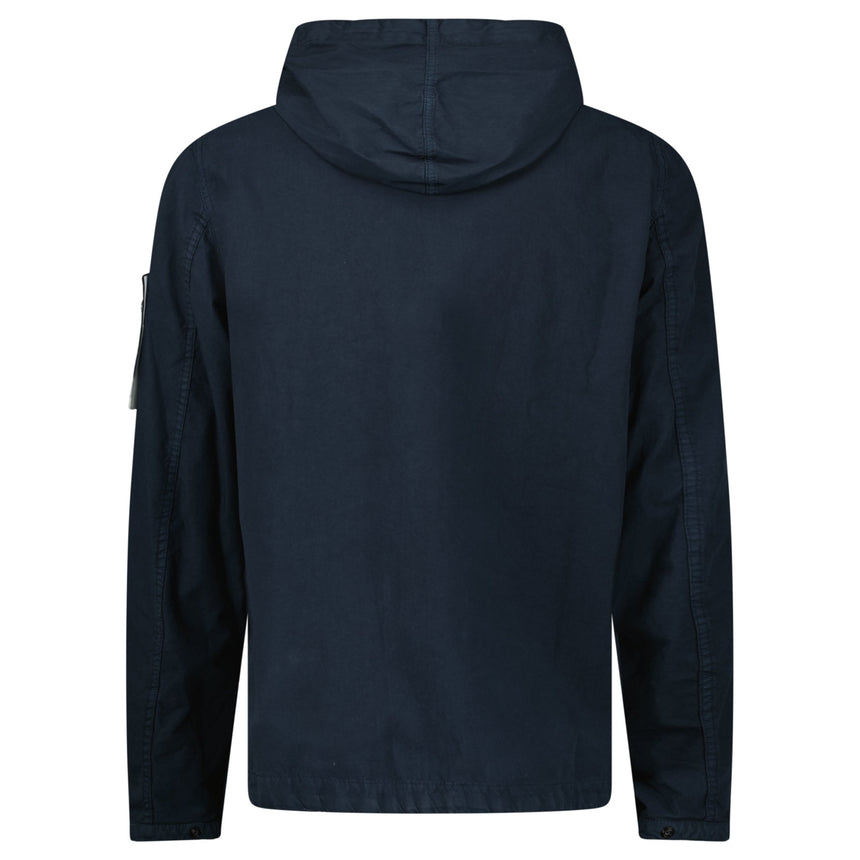 Stone Island Hooded Canvas Weave Cotton Hooded Jacket in Navy - Boinclo - Outlet Sale Under Retail