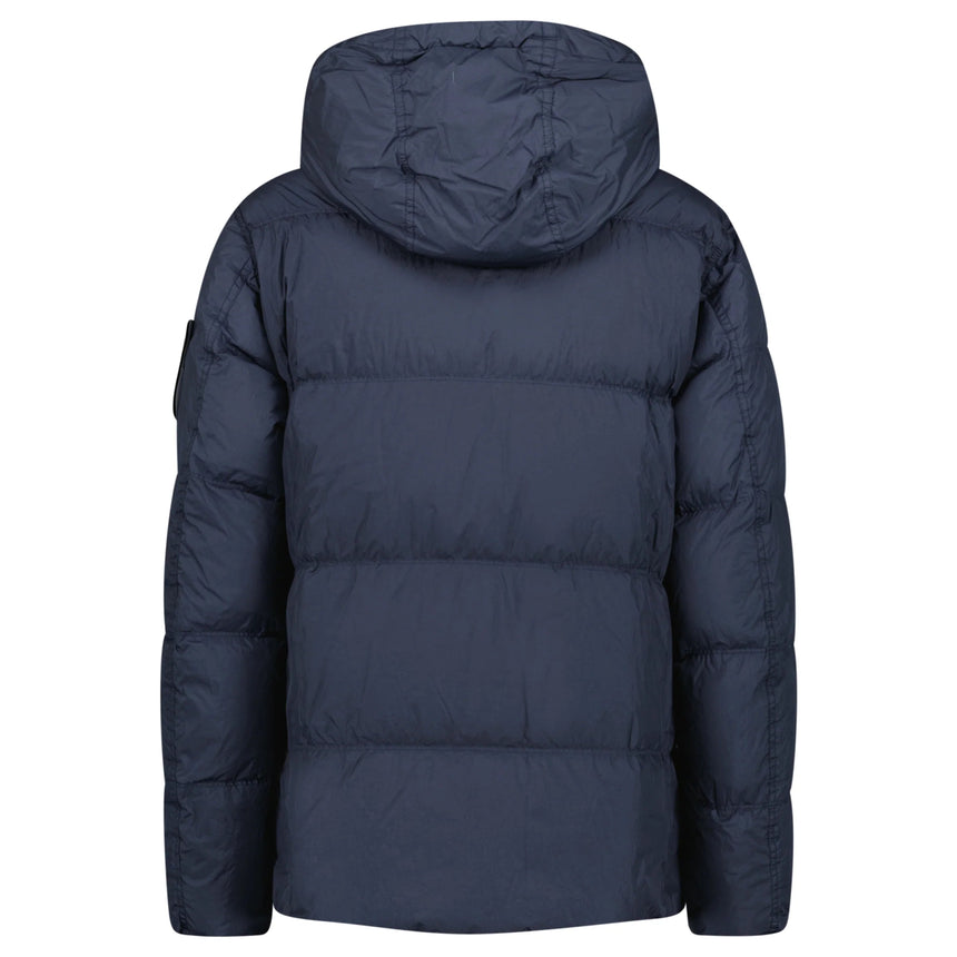 Stone Island Hooded Down Jacket in Navy - Boinclo - Outlet Sale Under Retail