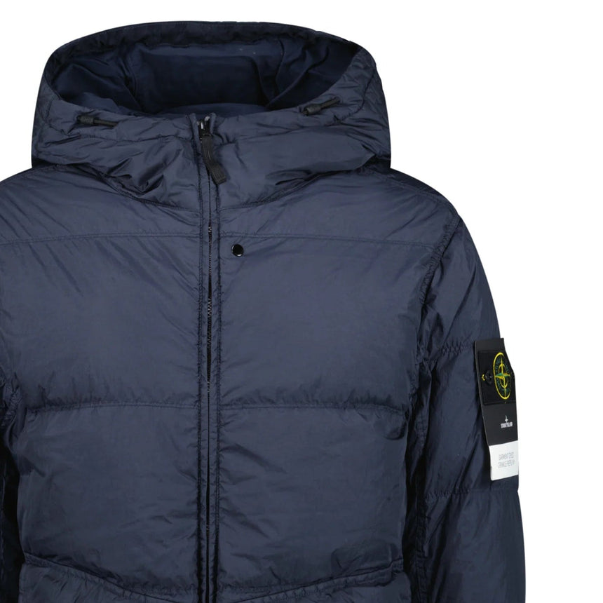Stone Island Hooded Down Jacket in Navy - Boinclo - Outlet Sale Under Retail