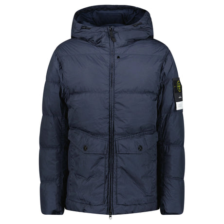 Stone Island Hooded Down Jacket in Navy - Boinclo - Outlet Sale Under Retail