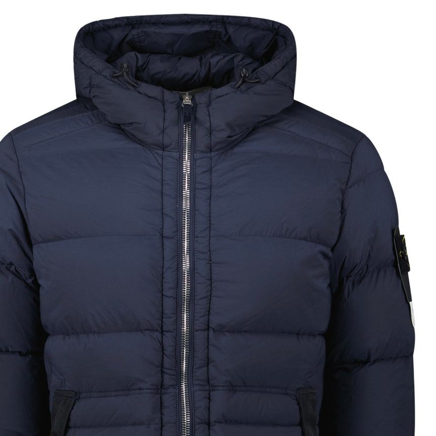 Stone Island Hooded Puffer Jacket In Seamless Tunnel Nylon Navy - Boinclo - Outlet Sale Under Retail