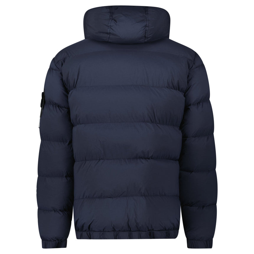 Stone Island Hooded Puffer Jacket In Seamless Tunnel Nylon Navy - Boinclo - Outlet Sale Under Retail