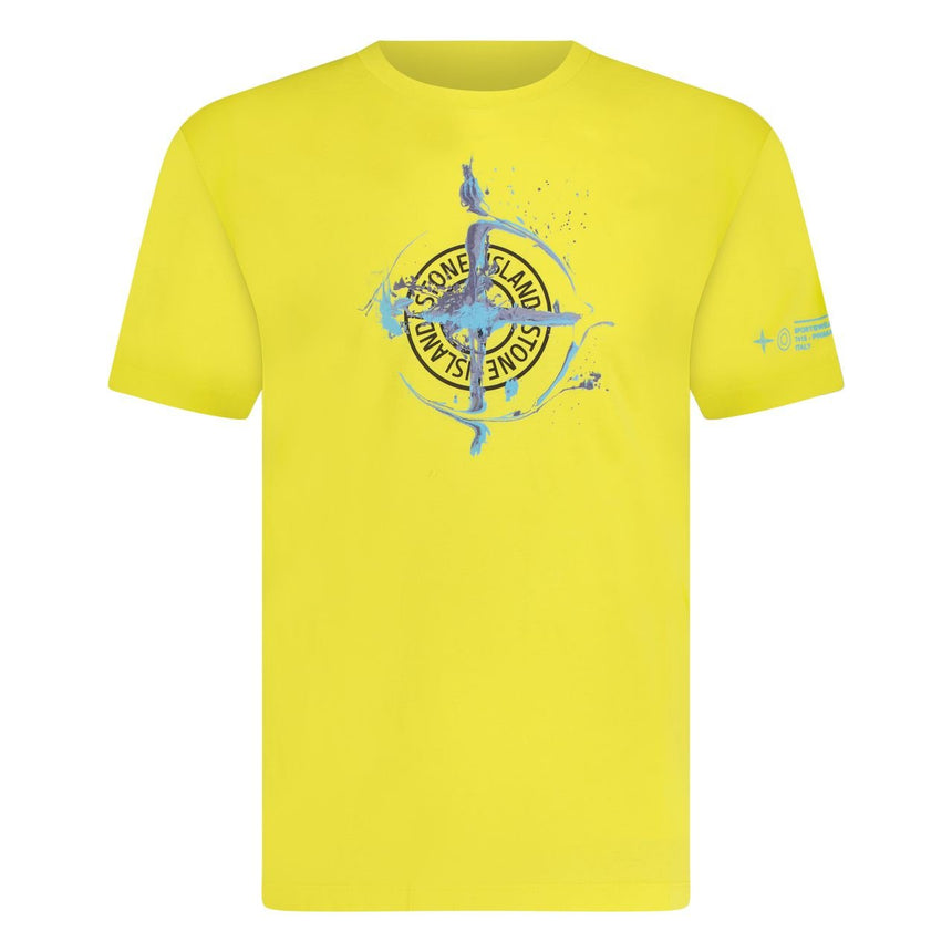 Stone Island 'Marble One' T-Shirt Yellow - Boinclo - Outlet Sale Under Retail