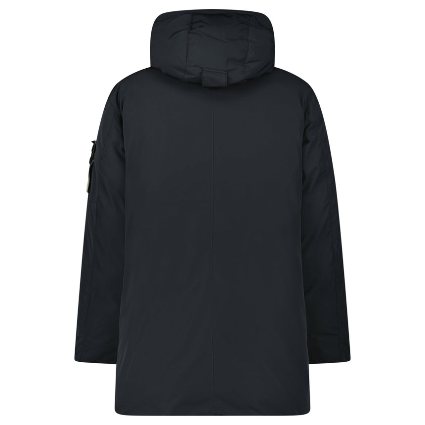 Stone Island Micro Twill Long Parka in Black - Boinclo - Outlet Sale Under Retail