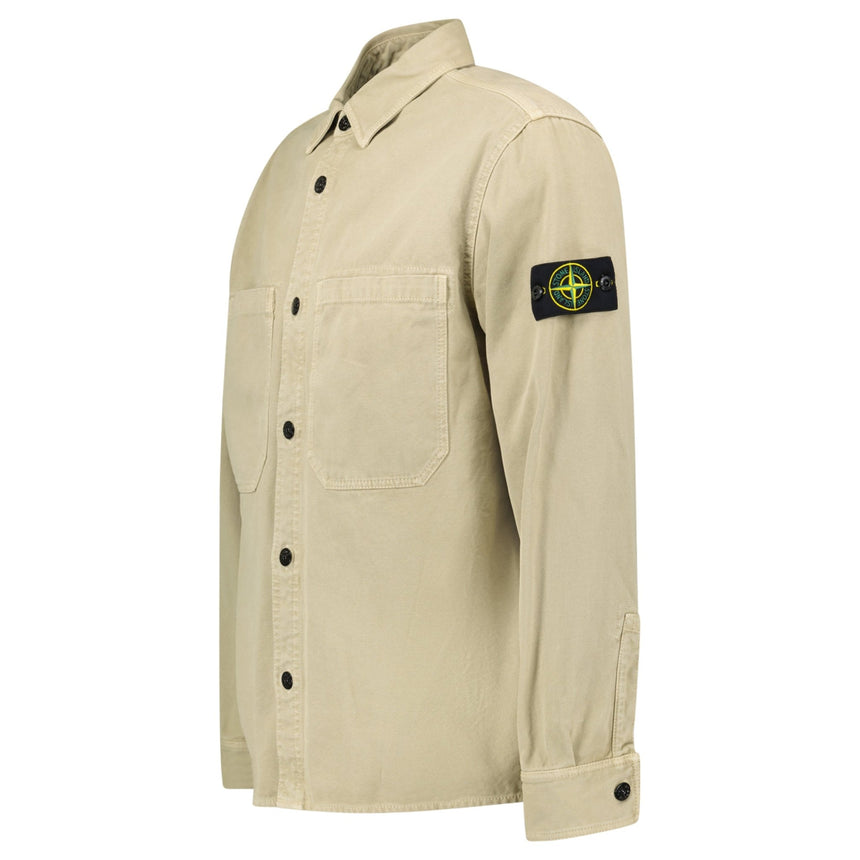 Stone Island Panama Cotton Overshirt in Desert Beige - Boinclo - Outlet Sale Under Retail