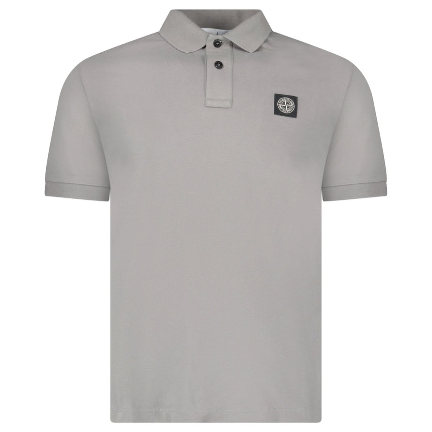 Stone Island Patch Polo T-Shirt Slim Fit Grey - Boinclo - Outlet Sale Under Retail