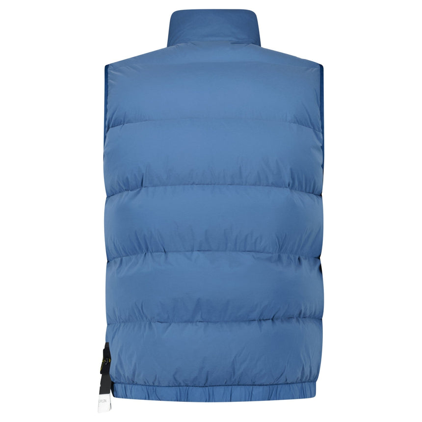 Stone Island Puffer Seamless Tunnel Nylon Gilet Blue - Boinclo - Outlet Sale Under Retail