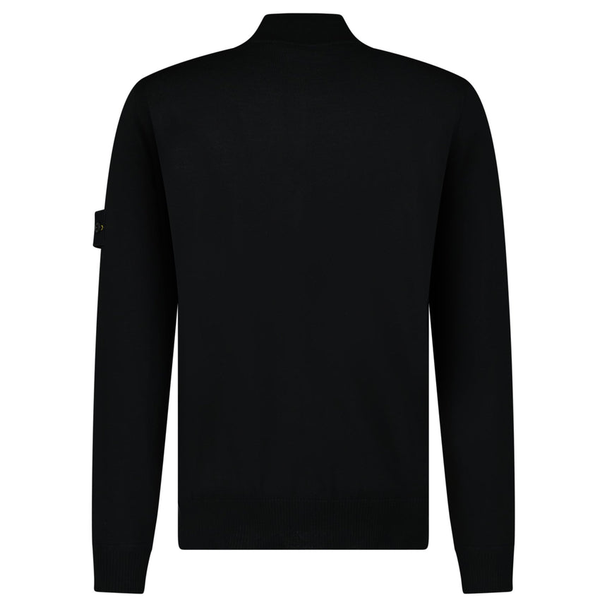 Stone Island Quarter Zip Jumper Black - Boinclo - Outlet Sale Under Retail