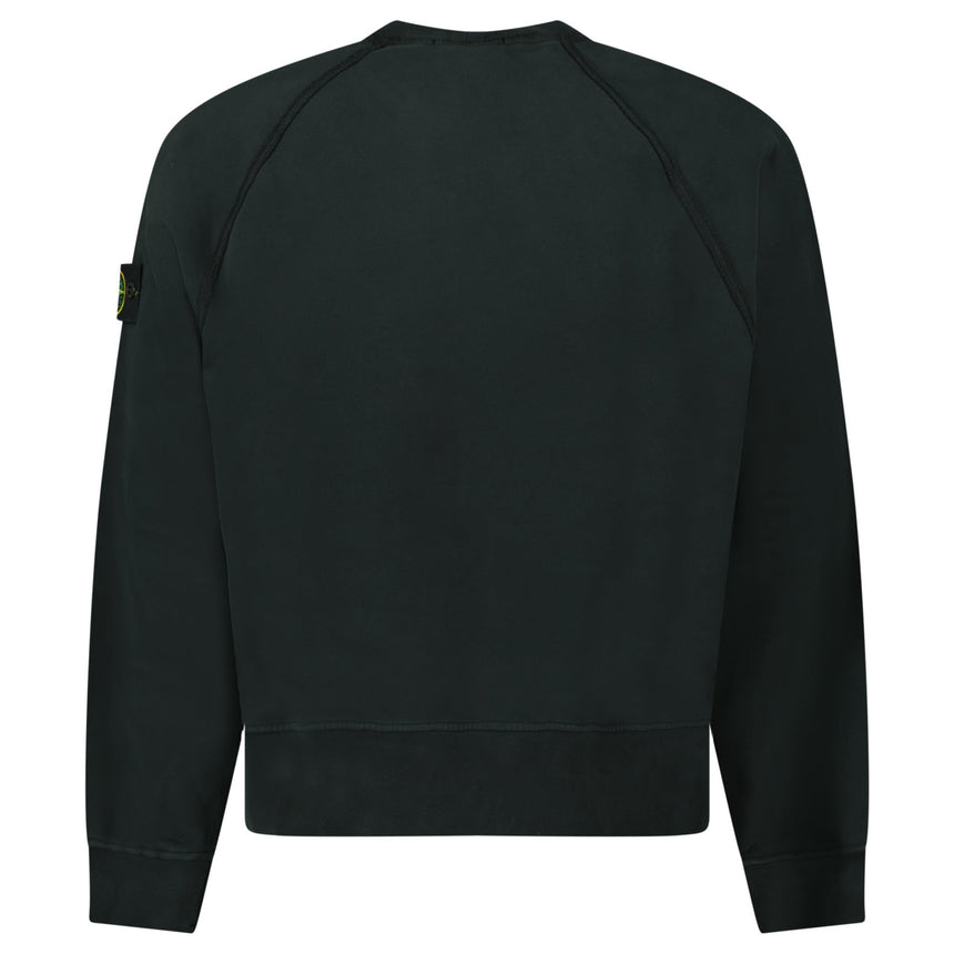 Stone Island Relaxed Fit Crewneck Sweatshirt Black - Boinclo - Outlet Sale Under Retail