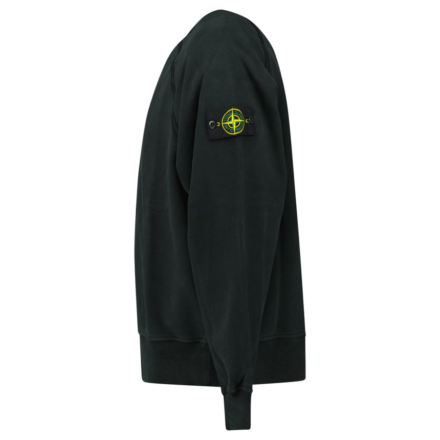 Stone Island Relaxed Fit Crewneck Sweatshirt Black - Boinclo - Outlet Sale Under Retail