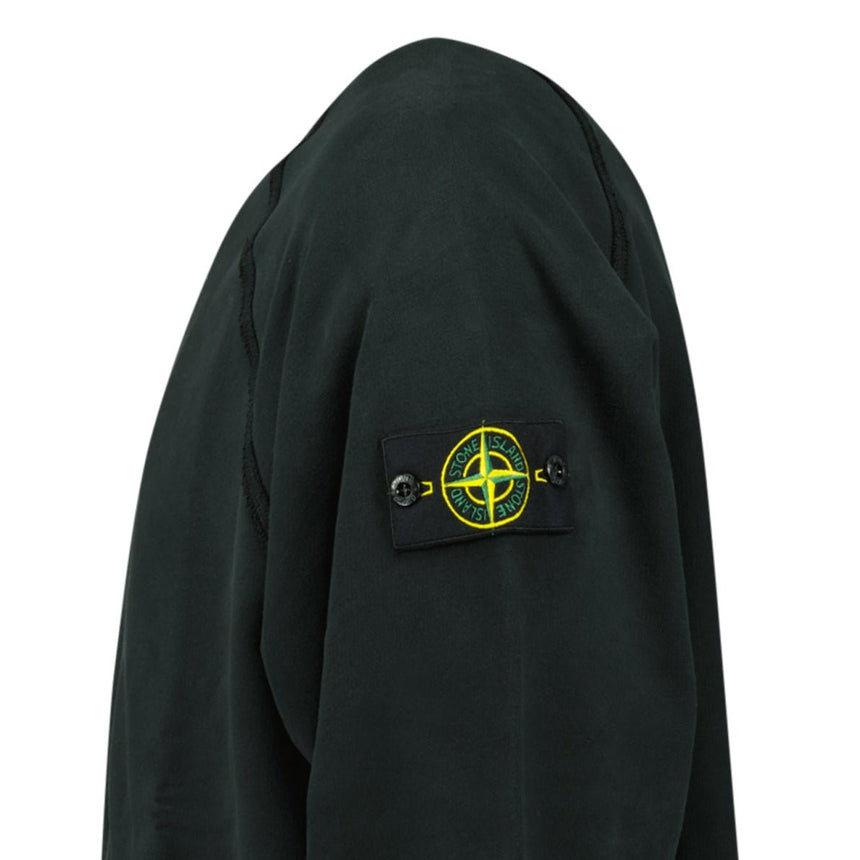 Stone Island Relaxed Fit Crewneck Sweatshirt Black - Boinclo - Outlet Sale Under Retail