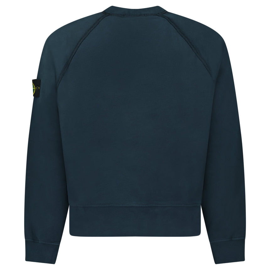 Stone Island Relaxed Fit Crewneck Sweatshirt Navy - Boinclo - Outlet Sale Under Retail