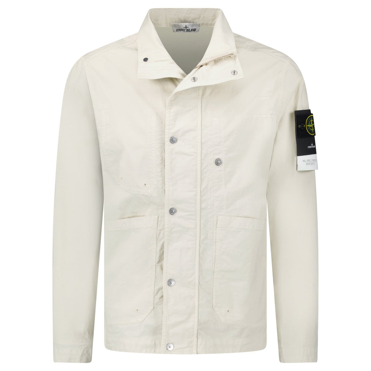 Stone Island Sand Mil-Spec Stretch Ripstop-TC Jacket - Outlet Sale 