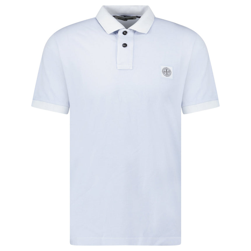 Stone Island Slim Fit Polo Shirt in Sky Blue - Boinclo - Outlet Sale Under Retail