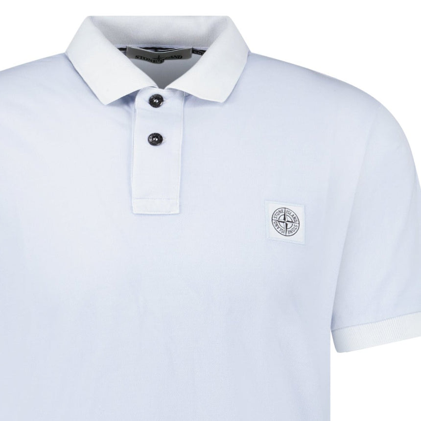 Stone Island Slim Fit Polo Shirt in Sky Blue - Boinclo - Outlet Sale Under Retail