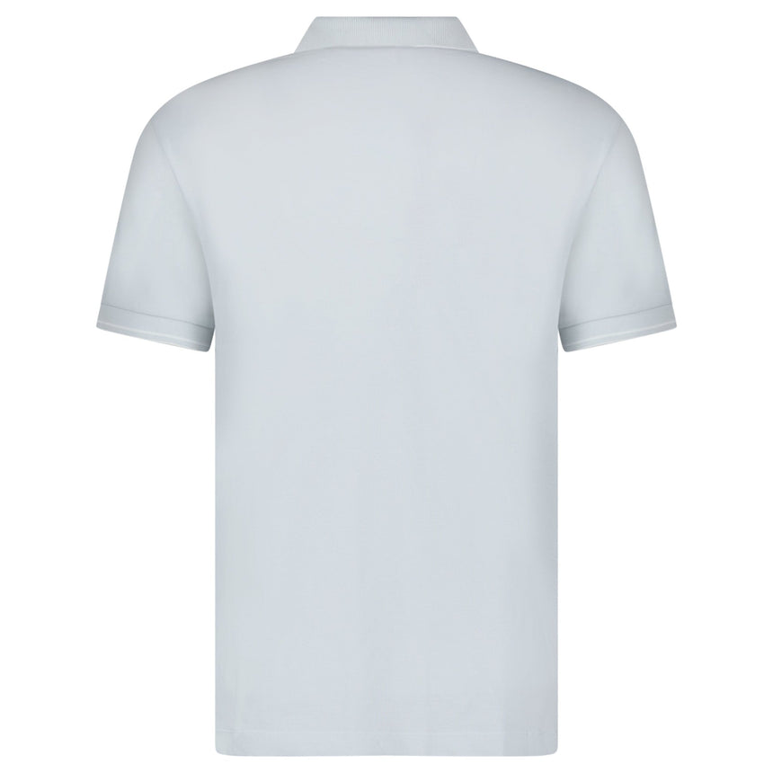 Stone Island Slim Fit Stripe Collar Polo Shirt in Sky Blue - Boinclo - Outlet Sale Under Retail