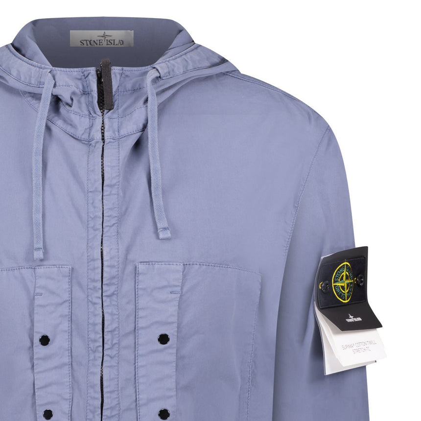 Stone Island Supima Cotton Twill Stretch Hooded Jacket - Boinclo - Outlet Sale Under Retail