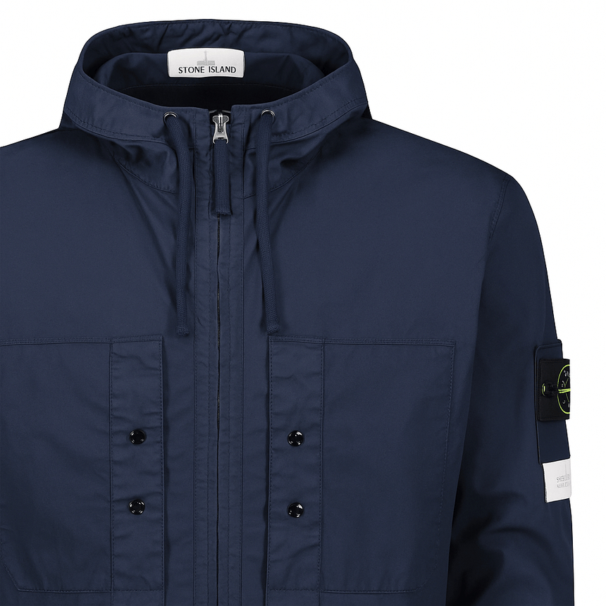 Stone Island Supima Cotton Twill Stretch Hooded Jacket - Boinclo - Outlet Sale Under Retail