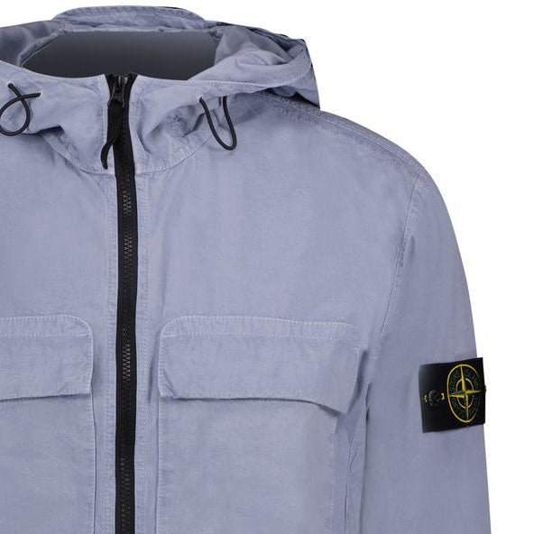 Stone Island Two Pocket Overshirt Light Blue - Boinclo - Outlet Sale Under Retail