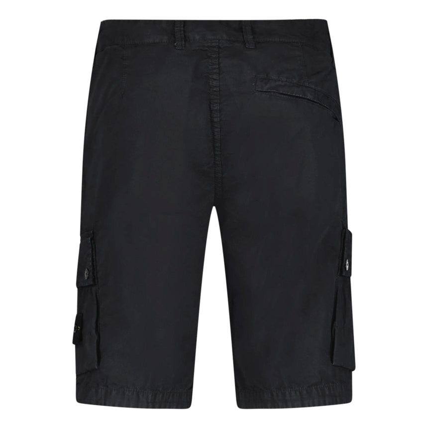 Stone Island Stretch Organic Cotton Twill Cargo Bermuda Shorts in Black - Boinclo - Outlet Sale Under Retail