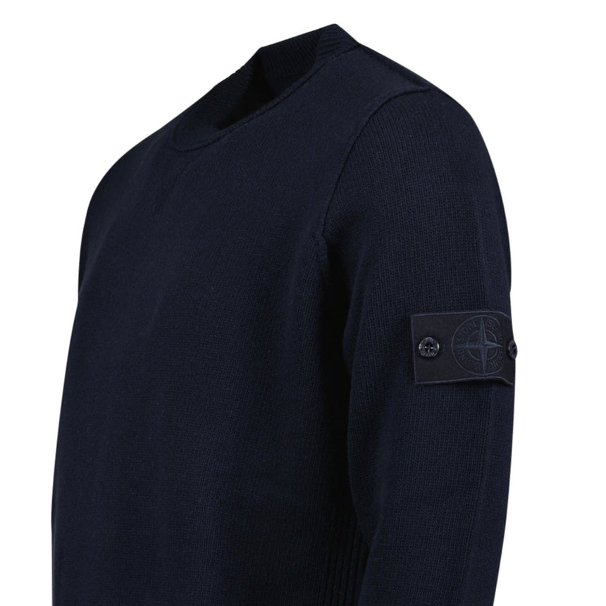 Stone Island Thick Ghost Badge Jumper Navy - Boinclo - Outlet Sale Under Retail