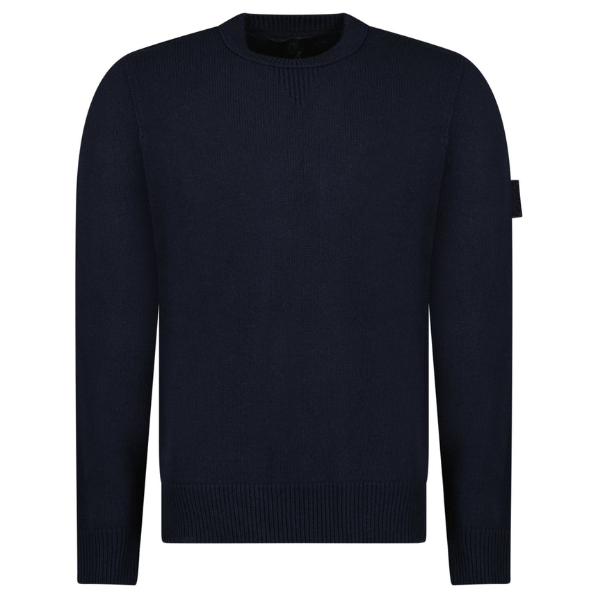 Stone Island Thick Ghost Badge Jumper Navy - Boinclo - Outlet Sale Under Retail
