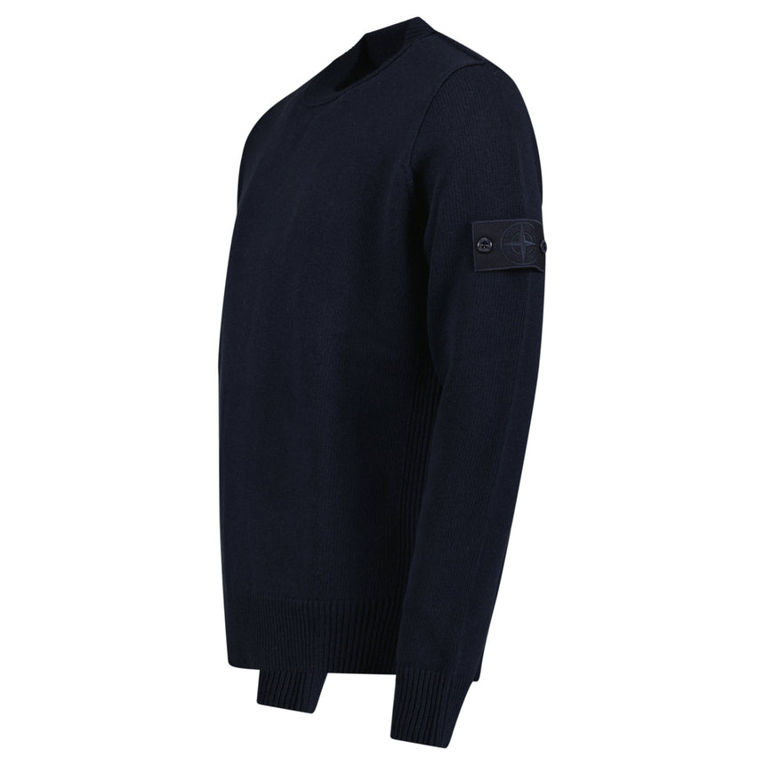 Stone Island Thick Ghost Badge Jumper Navy - Boinclo - Outlet Sale Under Retail