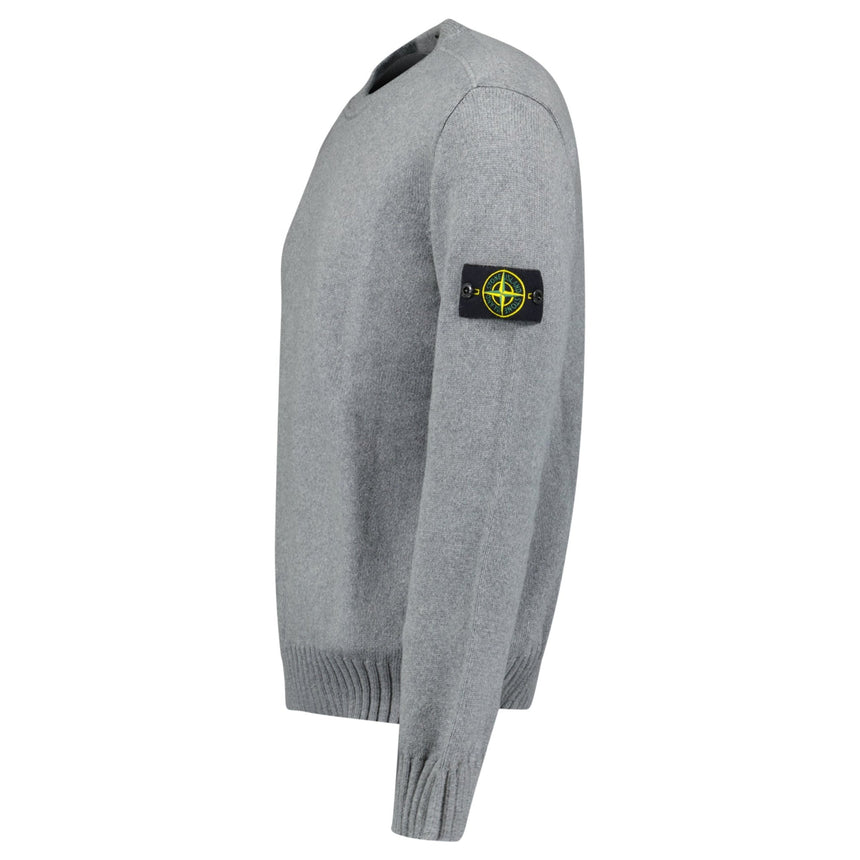 Stone Island Thick Knitted Compass - Badge Sweater in Grey - Boinclo - Outlet Sale Under Retail
