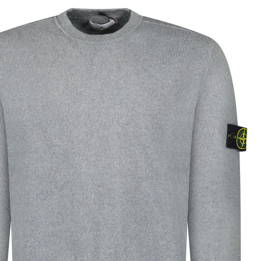 Stone Island Thick Knitted Compass - Badge Sweater in Grey - Boinclo - Outlet Sale Under Retail